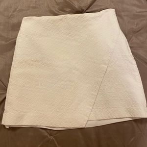 White A-line Skirt